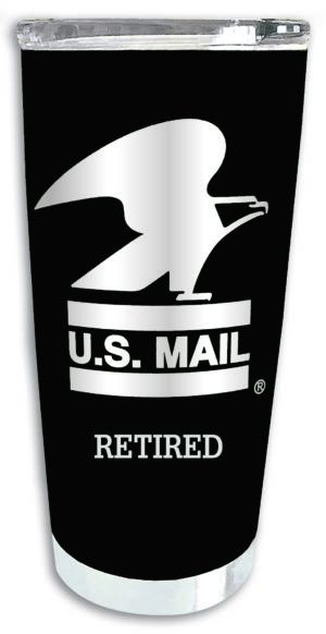 US Mail Eagle Retired Laser Engraved Premium Tumbler 20oz.